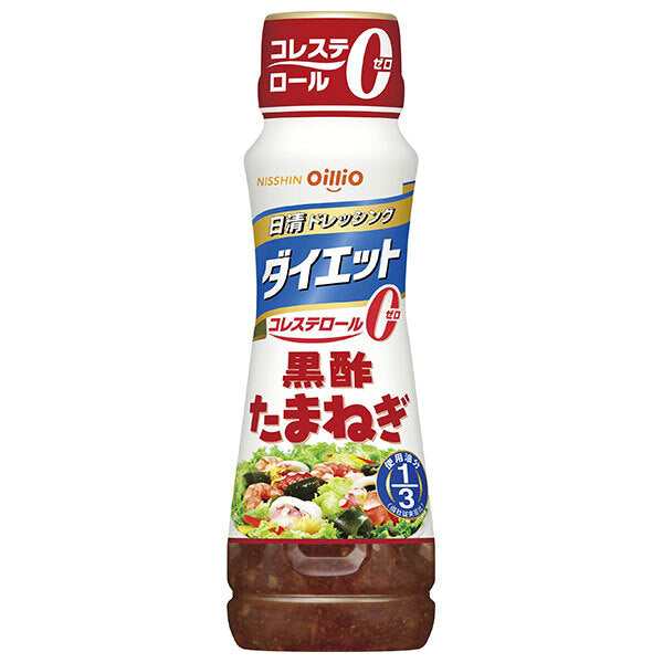 Nissin Oilio Nissin Dressing Diet Black Vinegar Onion 185ml PET x 12 pieces [Shipped in Japan]