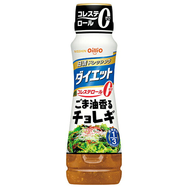Nissin Oilio Nissin Dressing Diet Sesame Oil Flavored Choregi 185ml PET x 12 bottles [Shipped in Japan]