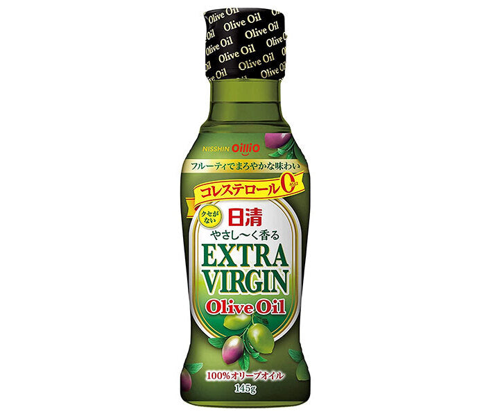 Nissin Oilio Nissin huile d'olive extra vierge délicatement parfumée bouteille de 145 g x 15 bouteilles 