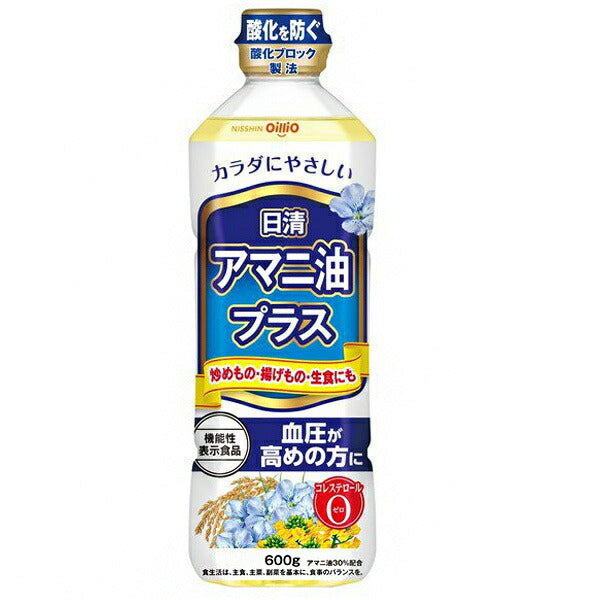 Nissin Oilio Nissin Linseed Oil Plus 600g plastic bottles x 10 bottles [shipped in Japan]