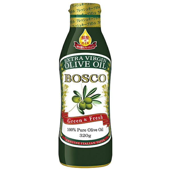 Nissin Oilio BOSCO Extra Virgin Olive Oil 320g x 8 bottles [Shipped in Japan]