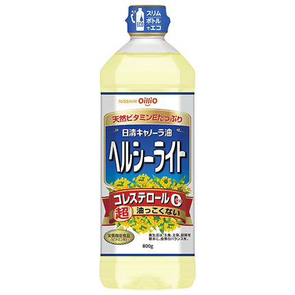 Nissin Oilio Nissin Canola Oil Healthy Light 800gPET x 8 pieces [Shipped in Japan]