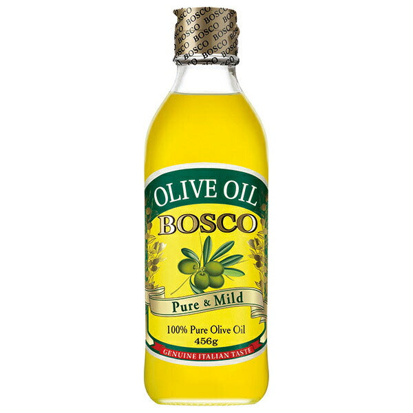 Huile d'olive Nissin Oilio BOSCO bouteille de 456g x 12 bouteilles 