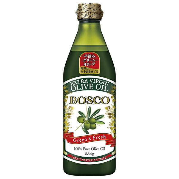 Nissin Oilio BOSCO Extra Virgin Olive Oil 684gPET x 12 bottles [Shipped in Japan]