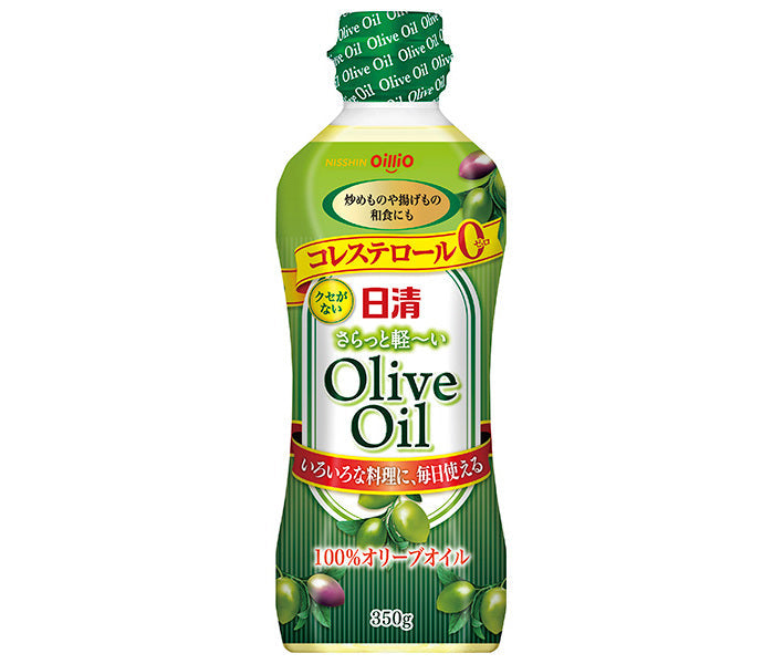 Nissin Oilio Nissin huile d'olive douce et légère bouteilles plastique 350g x 10 pièces 