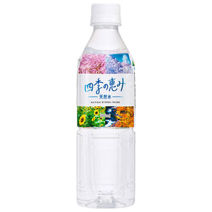 Mitsuuroko Four Seasons Blessings Natural Water 500ml PET bottles x 24 pieces [Shipped in Japan]