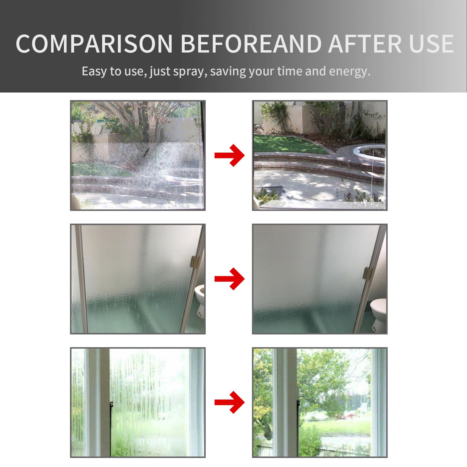 Jue-Fish Reflective Mirror Spray — Anti-Fog Glass Cleaner for Car Mirrors & Bathroom Glass (30ml)