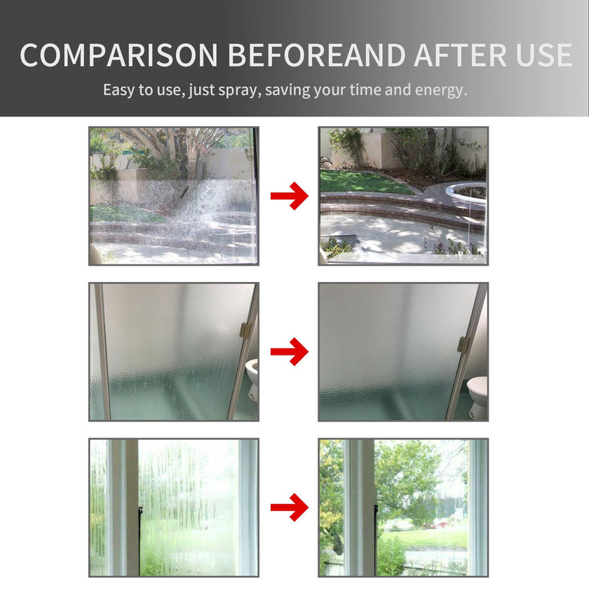 Jue-Fish Reflective Mirror Spray — Anti-Fog Glass Cleaner for Car Mirrors & Bathroom Glass (30ml)