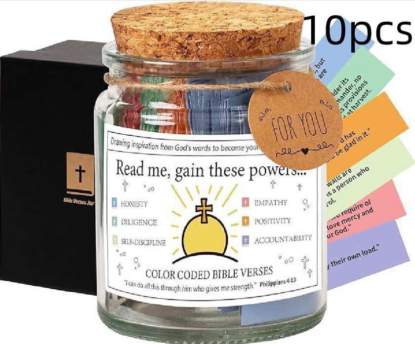 Bible Verses In A Jar – 90 Scripture Cards Glass Jar (Colours A, B, C)