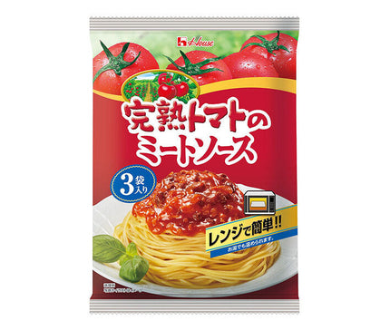 House Foods Sauce à la viande et aux tomates mûres 3 sachets 390g (130g x 3 sachets) x 12 pièces 