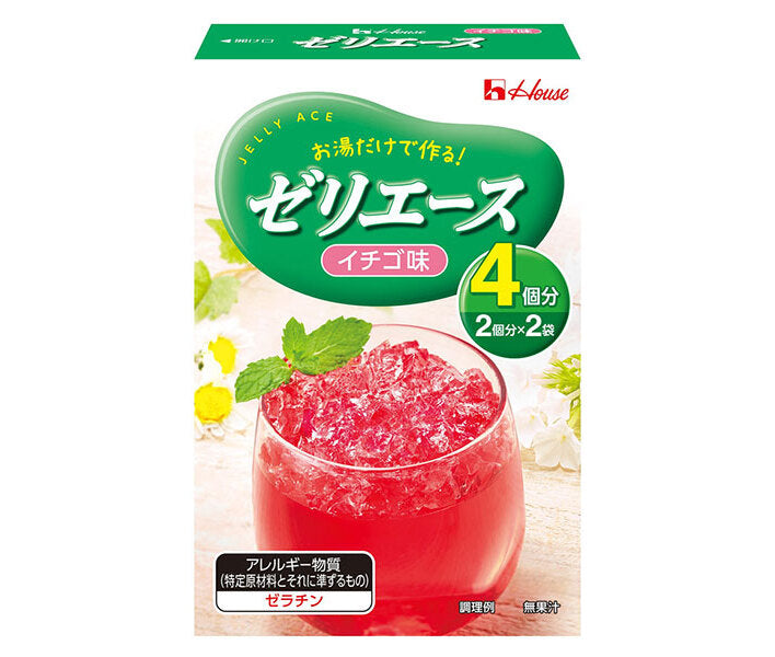 ハウス食品 ゼリエース イチゴ味 92g×10箱入【日本出荷】