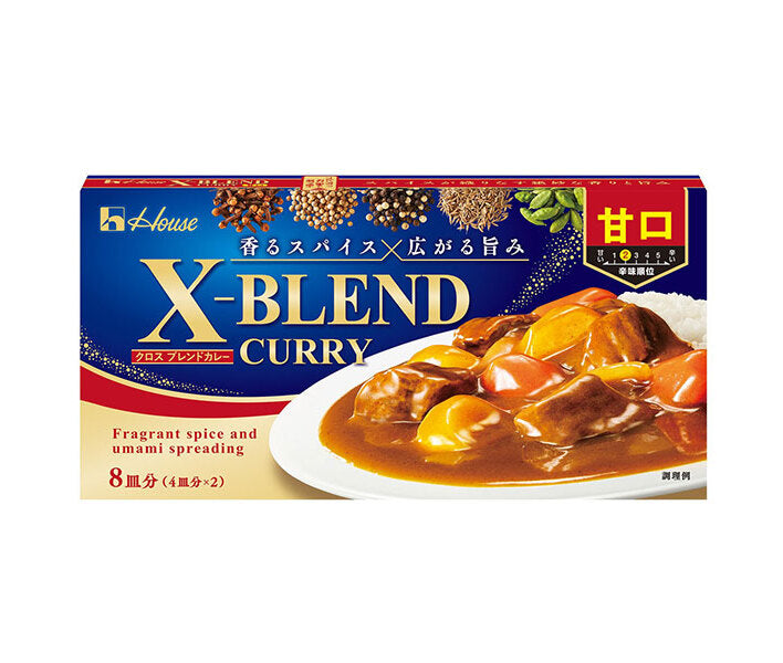 House Foods Cross Blend Curry Doux 140g x 10 pièces 