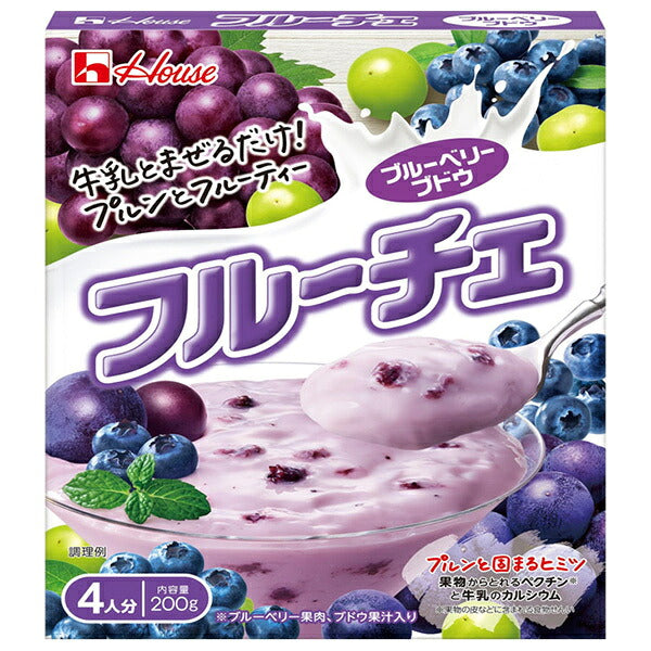 ハウス食品 フルーチェ ブルーベリーブドウ 200g×30個入【日本出荷】
