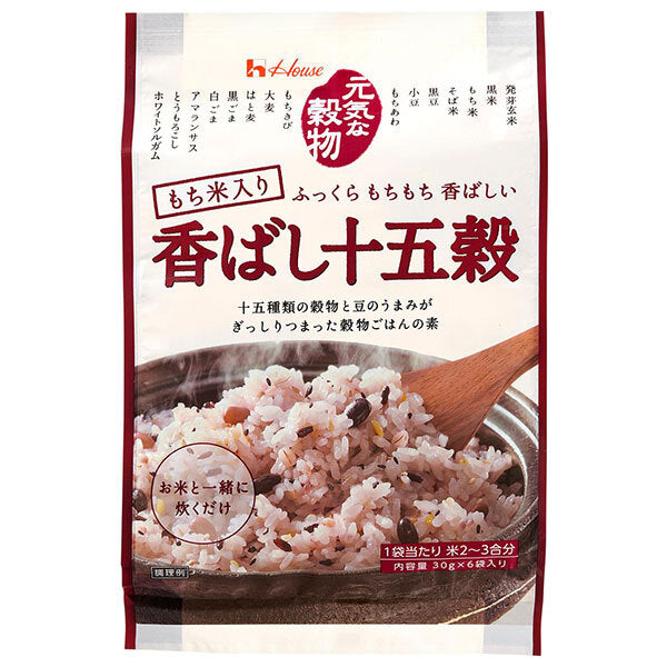 House Foods Healthy Grains Fragranced 15 Grains 180g (30g x 6 bags) x 20 pieces [Shipped in Japan]