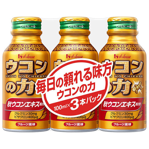 ハウスウェルネス ウコンの力 ウコンエキスドリンク 100mlボトル缶×30本入【日本出荷】