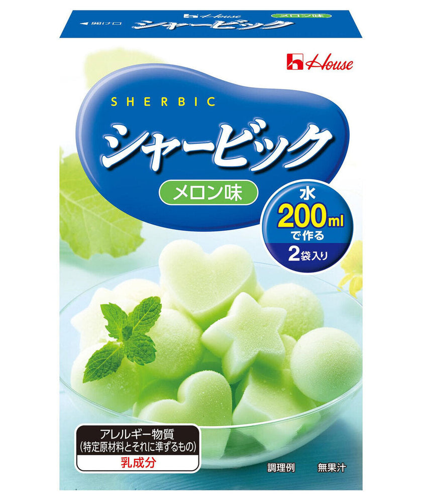 ハウス食品 シャービック メロン 86g×10箱入【日本出荷】