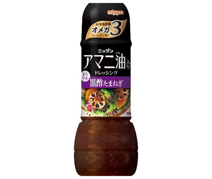 Nippun Nippun Dressing with Linseed Oil Black Vinegar Onion 300mL x 12 bottles