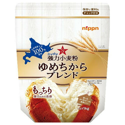 [10% off all products!! ~12/5] Nippun Strong Wheat Flour Yumechikara Blend 1kg x 12 bags