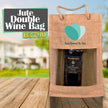 Jute Double Wine Bag - B3790