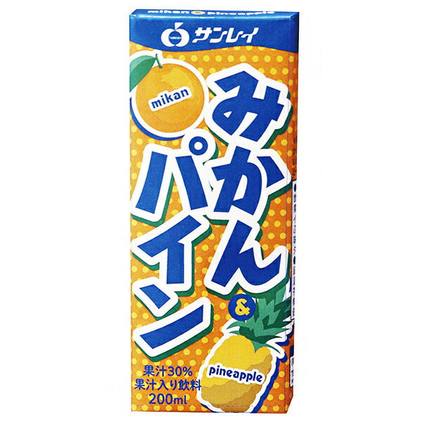 JAビバレッジ佐賀 みかん&パイン 果汁30% 200ml紙パック×18本入【日本出荷】