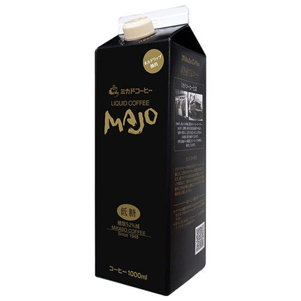 [Expiration date 2026.07.02 or later] Mikado Coffee Liquid Coffee Low Sugar 1L paper pack x 6 bottles [Shipped in Japan]