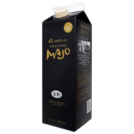 Mikado Coffee Liquid Coffee Sweetened 1L Paper Pack x 6 bottles [Shipped in Japan]
