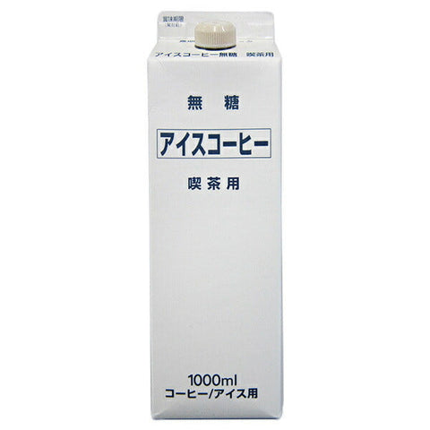 T-Land Iced Coffee Unsweetened 1000ml Paper Pack x 12 