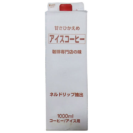 Tealand Iced Coffee Moderately Sweet 1000ml paper pack x 12 bottles [shipped in Japan]
