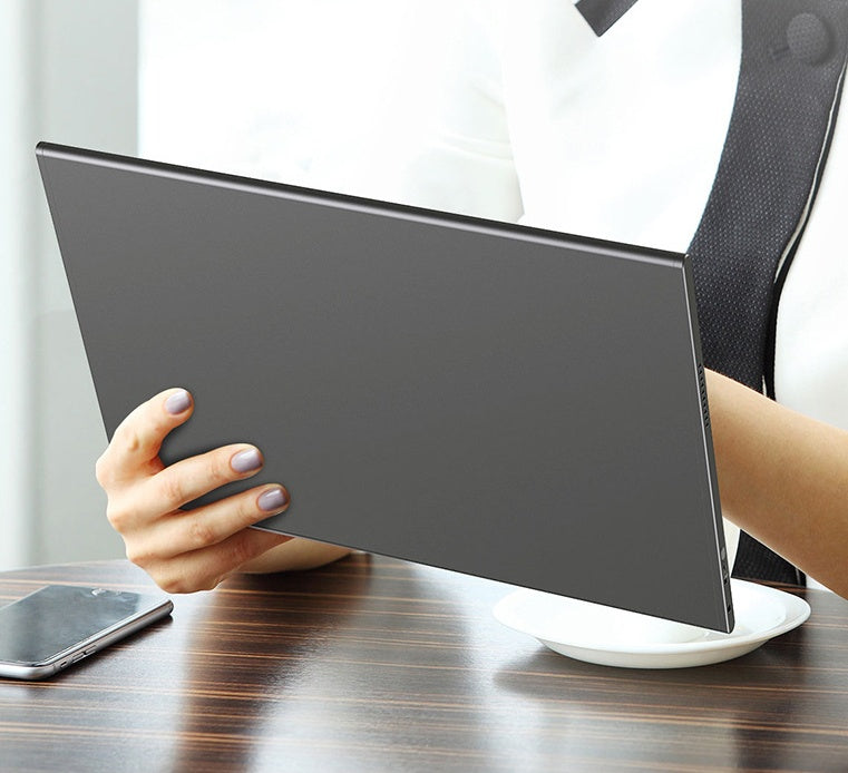 15.6-Inch Portable Monitor with Speakers – 1080P IPS, 99% sRGB, Mini HDMI & Type-C