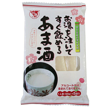 Izu Fermente Amazake that can be drunk immediately by pouring hot water (50g x 5 servings) x 12 bags [shipped in Japan]