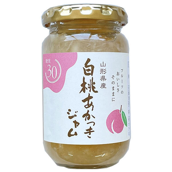 Izu Fermente Préfecture de Yamagata Confiture de Pêches Blanches Akatsuki 180g x 12 pièces 