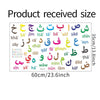 Color Arabic Digital Kindergarten Children's Room Home Wall Decorative Wall Sticker