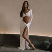 Women's Stylish 2-Piece Skirt Set with Split Detail