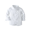 Boys' Formal Suit Set - Dress Shirt & Suspender Pants for Kids Canada USA