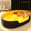 Oval Bolster Dog & Cat Bed – All-Season Sponge Pet Nest | S to XXL