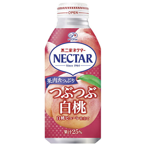 Fujiya Nectar Tubu Tubu White Peach 380g bottle can x 24 pieces [shipped in Japan]