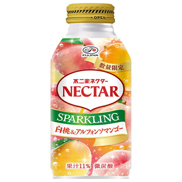 Fujiya Nectar Sparkling White Peach Mango Bouteille de 380 ml x 24 pièces 