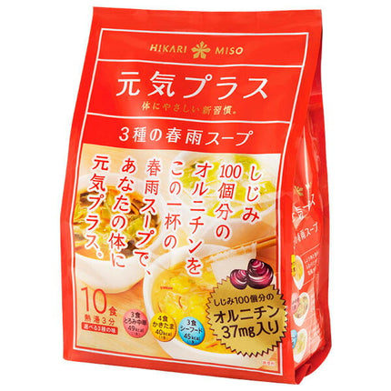 Hikari Miso Genki Plus 3 Kinds of Vermicelli Soup with Ornithine 10 Meals x 8 Bags 