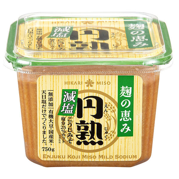 ひかり味噌 円熟 こうじみそ 減塩 750g×8個入