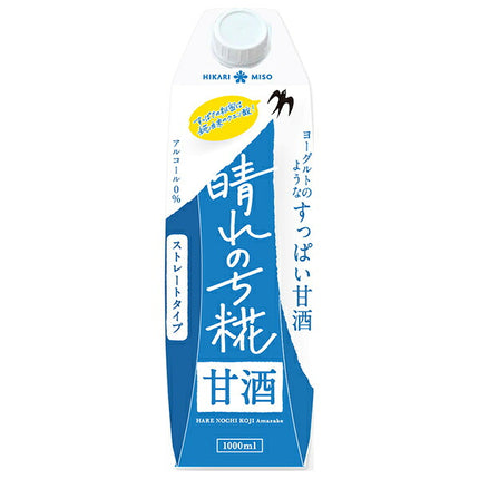 Hikari Miso Hare Nochi Koji Straight Amazake 1000ml x 6 [Ships from Japan]