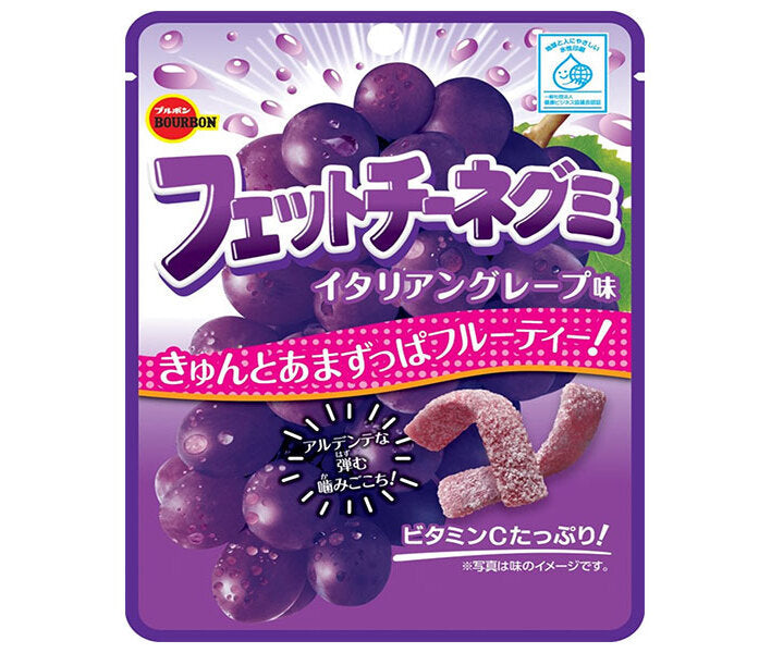 Bourbon Fettuccine Gummy Saveur Raisin Italien 50g x 10 pièces