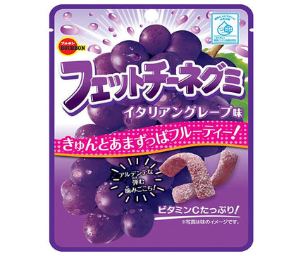 Bourbon Fettuccine Gummy, Italian Grape Flavor, 50g x 10 pieces