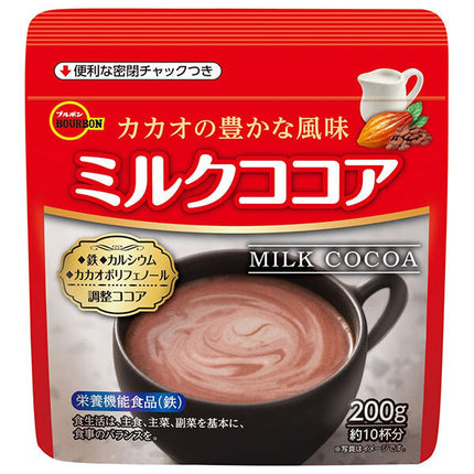 Bourbon Milk Cocoa 200g x 24 bags [shipped in Japan]