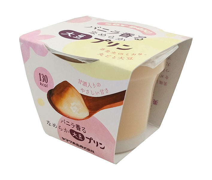 Yamaku Foods Pudding de Soja Onctueux Vanille 100g x 12 pièces 