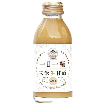 Yamato Soy Sauce Miso, Raw Brown Rice Amazake, One Koji per Day, 140ml bottle x 30 bottles [shipped in Japan]