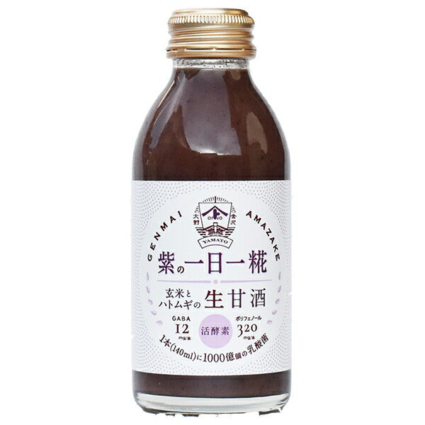 Yamato soy sauce miso raw brown rice amazake purple daily koji 140ml bottle x 30 bottles [shipped in Japan]