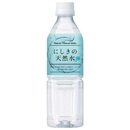 Nishikicho Agricultural Processing Nishiki Natural Water 500ml plastic bottles x 24 bottles [shipped in Japan]