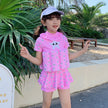 Children's Buoyant Floating Swimsuit | Short Sleeve One-Piece Swim Dress Canada