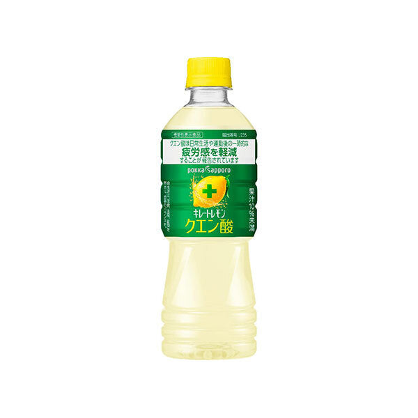 ポッカサッポロ キレートレモン クエン酸 機能性表示食品 525mlペットボトル×24本入【日本出荷】