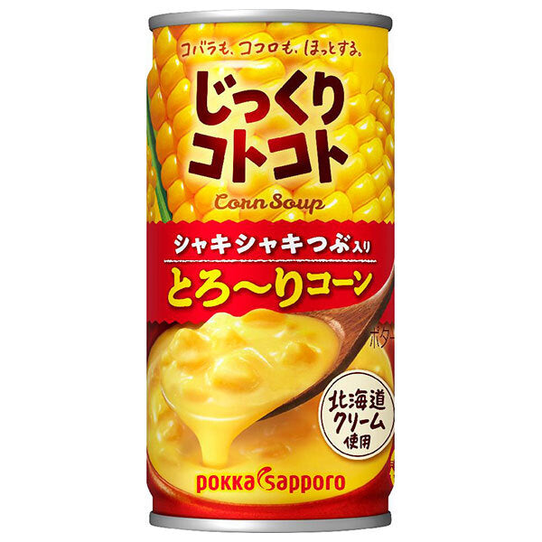 ポッカサッポロ じっくりコトコト とろ~りコーン 190g缶×30本入【日本出荷】